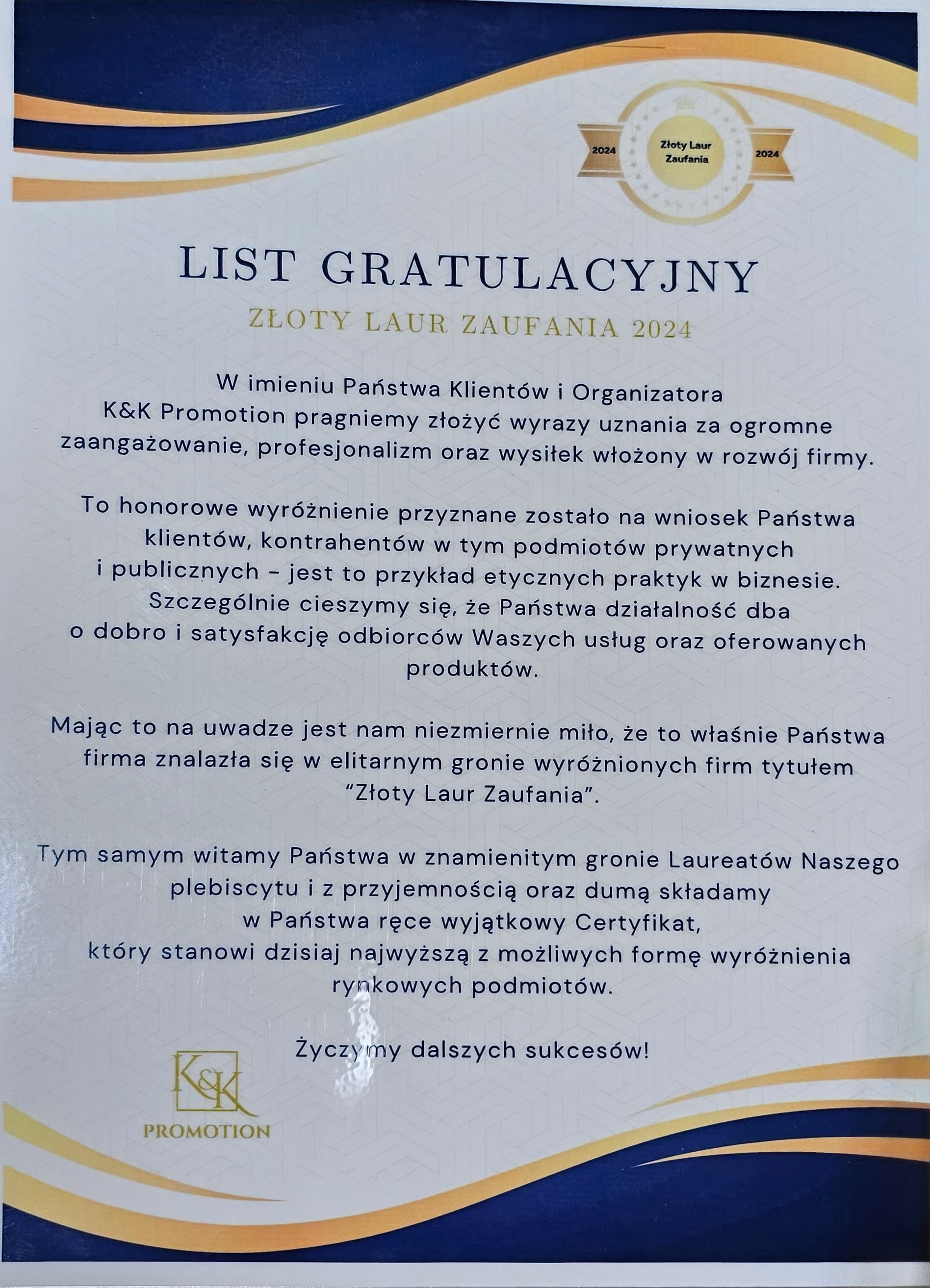 Certyfikat 3